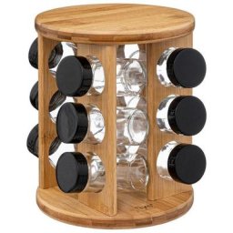 Support rotatif 12 pots à épices bambou - 5 five simply smart - Bambou
