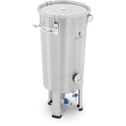 Royal Catering - Cuve De Fermentation Conique Fermenteur à Bière Inox 20L 0-40 °c Blanc