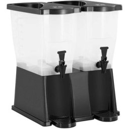 Royal Catering - Distributeur De Boissons Jus Fontaine à Boissons 2 Réservoirs 18,6 l Plastique