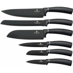 Berlinger Haus - Carbon Pro Jeu de 6 Couteaux de Cuisine Professionnel Acier inoxydable Couteau