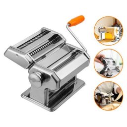 Machine à Pâtes Manuelles en Acier Inoxydable pour Faire Tagliatelle Spaghettis Lasagnes Ravioles 9