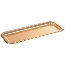 1001kdo Hygiene&beaute - Set de 2 plateaux a cake or