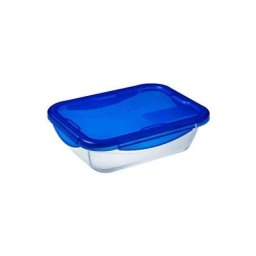 Plat rectangulaire Cook & Go 0,8L av couvercle plastique - Pyrex