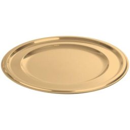 1001kdo Hygiene&beaute - Set de 2 plateaux rond or 30 cm