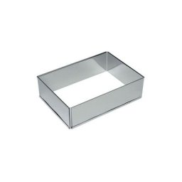 LARES - Cadre à pâtisserie extensible - rectangle - inox