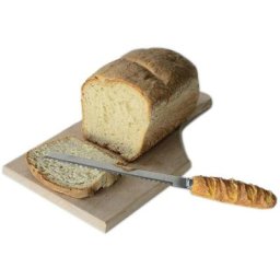 Astuceo - Couteau à pain manche pain inox 29 cm Beige