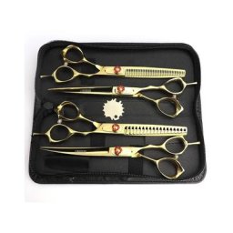 Ensemble de ciseaux de coiffeur professionnels japonais de 7 pouces, pour barbier, ensemble de