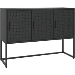 Buffet Noir 105x35x75 cm Acier Vidaxl Black