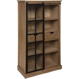 Vitrine 2 Tiroir Danik caramel Atmosphera créateur d'intérieur - Caramel