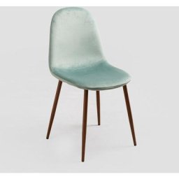 Lot de 4 Chaises en Velours Glamm Sklum Vert Sapin Bois foncé - Bois foncé Vert Sapin