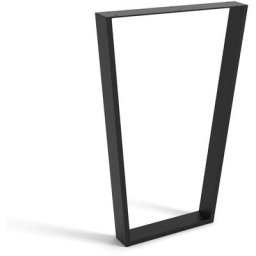 REI - Pied industriel en acier pores noirs Mesures 58080872mm Hauteur : 87,2 cm 1 unité - talla