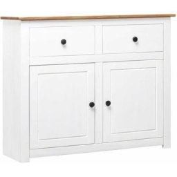 Vidaxl - Buffet Blanc 93x40x80 cm Pin Gamme Panama Blanc