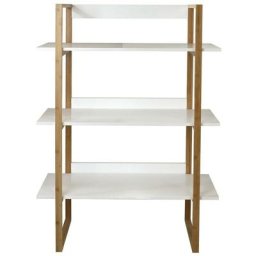 Etagère bambou 3 niveaux - Blanche - Casâme - Blanc