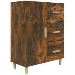 Vidaxl - Buffet Chêne fumé 69,5x34x90 cm Bois d'ingénierie Chêne fumé