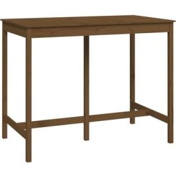 Table de bar Marron miel 140x80x110 cm Bois massif de pin