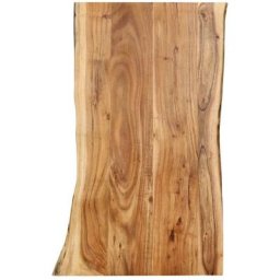 Plateau De Table Dessus de table | Bois d'acacia massif 100x(50-60)x2,5 cm 37797 - Brun