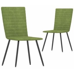 Chaises à manger lot de 2 vert velours Vidaxl Vert