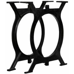 Lot de 2 Pieds de table à manger Design industriel - Support de table Cadre en o Fonte BV388490