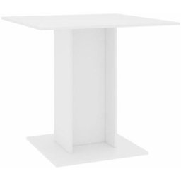 Table de salle à manger Blanc 80 x 80 x 75 cm Aggloméré Vidaxl White