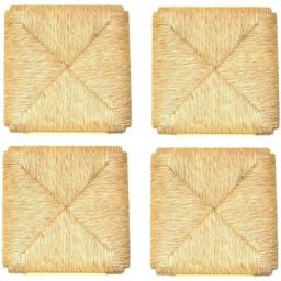Mediawave Store - Kit 4 pièces Remplacement du siège en paille avec coins Sigfrido 37x37cm