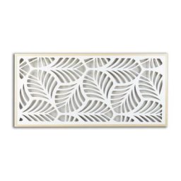 Tête de lit 105cm Wabi Home blanc et bois