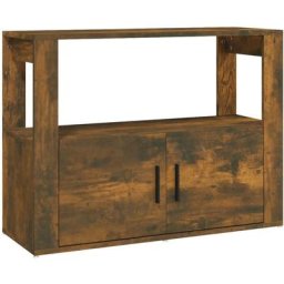 Buffet Chêne fumé 80x30x60 cm Bois d'ingénierie Vidaxl Chêne fumé