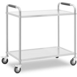 Chariot de service Chariot professionnel 2 plateaux (90 x 50 cm) jusqu'à 130 kg - Noir, Vert, Bleu