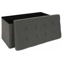 Coffre Banc Pliable Eleonor Gris