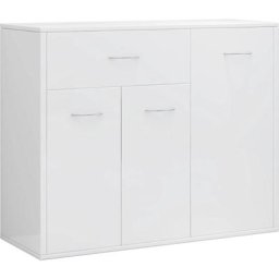 Buffet Blanc brillant 88x30x70 cm Aggloméré Vidaxl Blanc brillant
