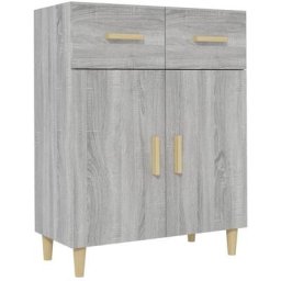 Vidaxl - Buffet Sonoma gris 69,5x34x89 cm Bois d'ingénierie Sonoma gris