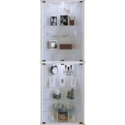 Vecko Maxi Vitrine d'angle avec 2 portes vitrées, blanc. - Blanc