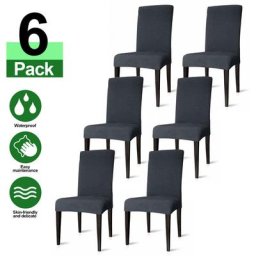 Randaco - 6X housses de chaise Chair Covers housse de chaise universelle étanche balançoire chaises