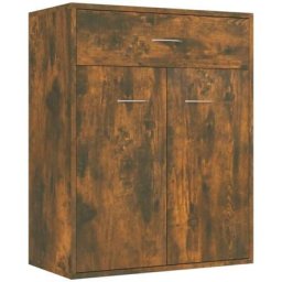 Buffet Chêne fumé 60x30x75 cm Bois d'ingénierie Vidaxl Chêne fumé