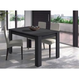 Table 140x90 cm Gris cendre extensible Gris cendré