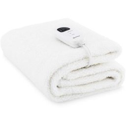 Physa - Surmatelas Chauffant Table Massage Couverture Électrique Molleton 180x75cm 60W - Noir, Blanc