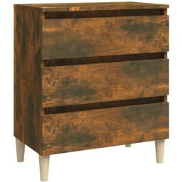 Buffet Chêne fumé 60x35x69 cm Bois d'ingénierie Vidaxl Chêne fumé