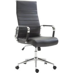 Fauteuil de bureau Kolumbus similicuir noir