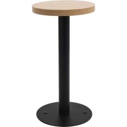 Table de bistro Marron clair 40 cm mdf Vidaxl Light brown and black