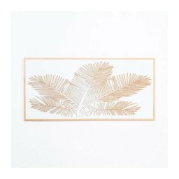 Tête de lit 145cm Wabi Home en ossature bois blanc et naturel