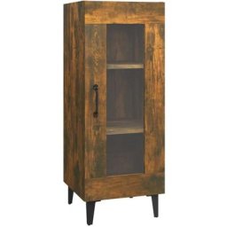 Buffet Chêne fumé 34,5x34x90 cm Bois d'ingénierie Vidaxl Chêne fumé