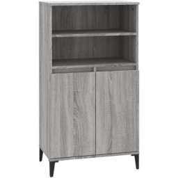 Buffet haut Sonoma gris 60x36x110 cm Bois d'ingénierie vidaXL - Sonoma gris