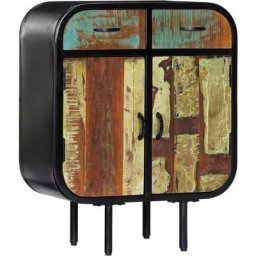 Buffet 60 x 30 x 75 cm Bois de récupération massif Vidaxl Multicolour