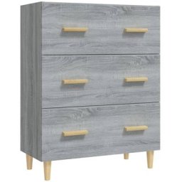 Buffet Sonoma gris 70x34x90 cm Bois d'ingénierie Vidaxl Sonoma gris