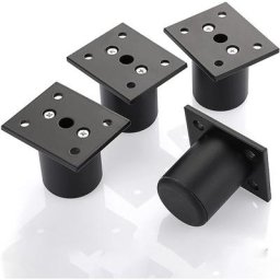 4pcs Pieds de Meuble Ajustable Pieds de lit rehausser Le Meuble Pied en Alliage d'aluminium pour