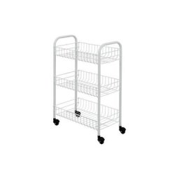 Metaltex - Chariot polyvalent 3 étagères 41x23x63cm