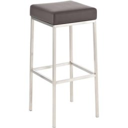 Tabouret de bar Montréal 80 marron Acier affiné