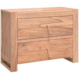 Buffet 80x35x60 cm Bois de teck massif Vidaxl Brun