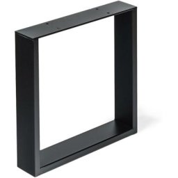 Pied de meuble en acier pores noirs Mesures 38080382mm Hauteur : 15"" 1 unité - talla