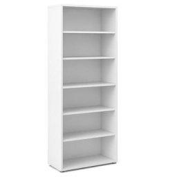 Prisme Étagère 5 tablettes de rangement. Blanc