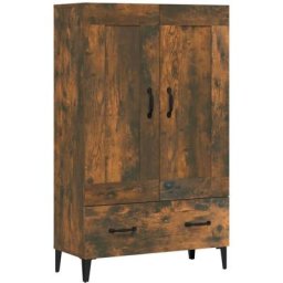 Buffet haut Chêne fumé 70x31x115 cm Bois d'ingénierie Vidaxl Chêne fumé